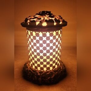 🔅Matson Gold Tone Ormolu Boudoir Vanity Table Lamp 1960s Issue No99,136 Vintage